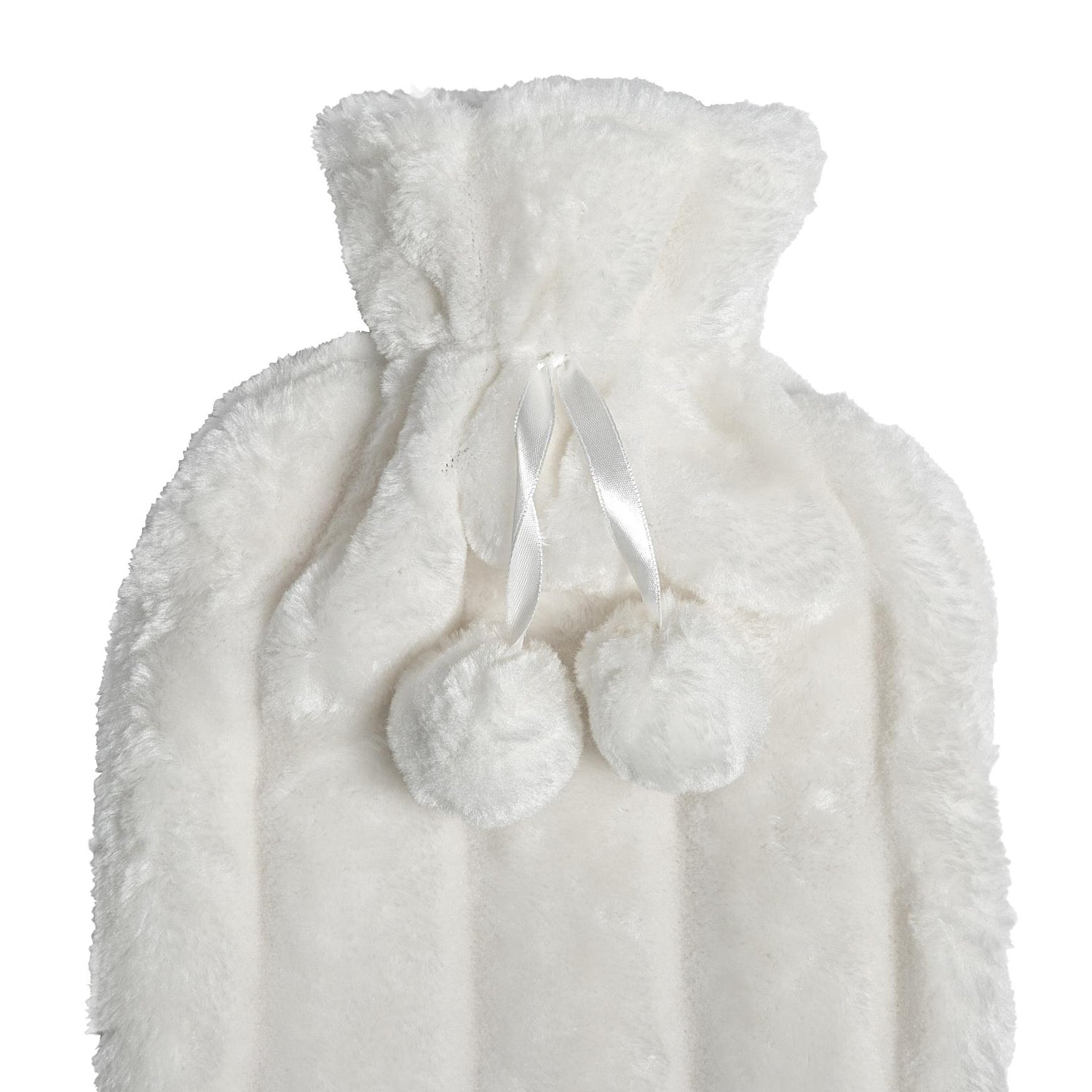 Plush Hot Water Bottle Cover - 20cm - Cream