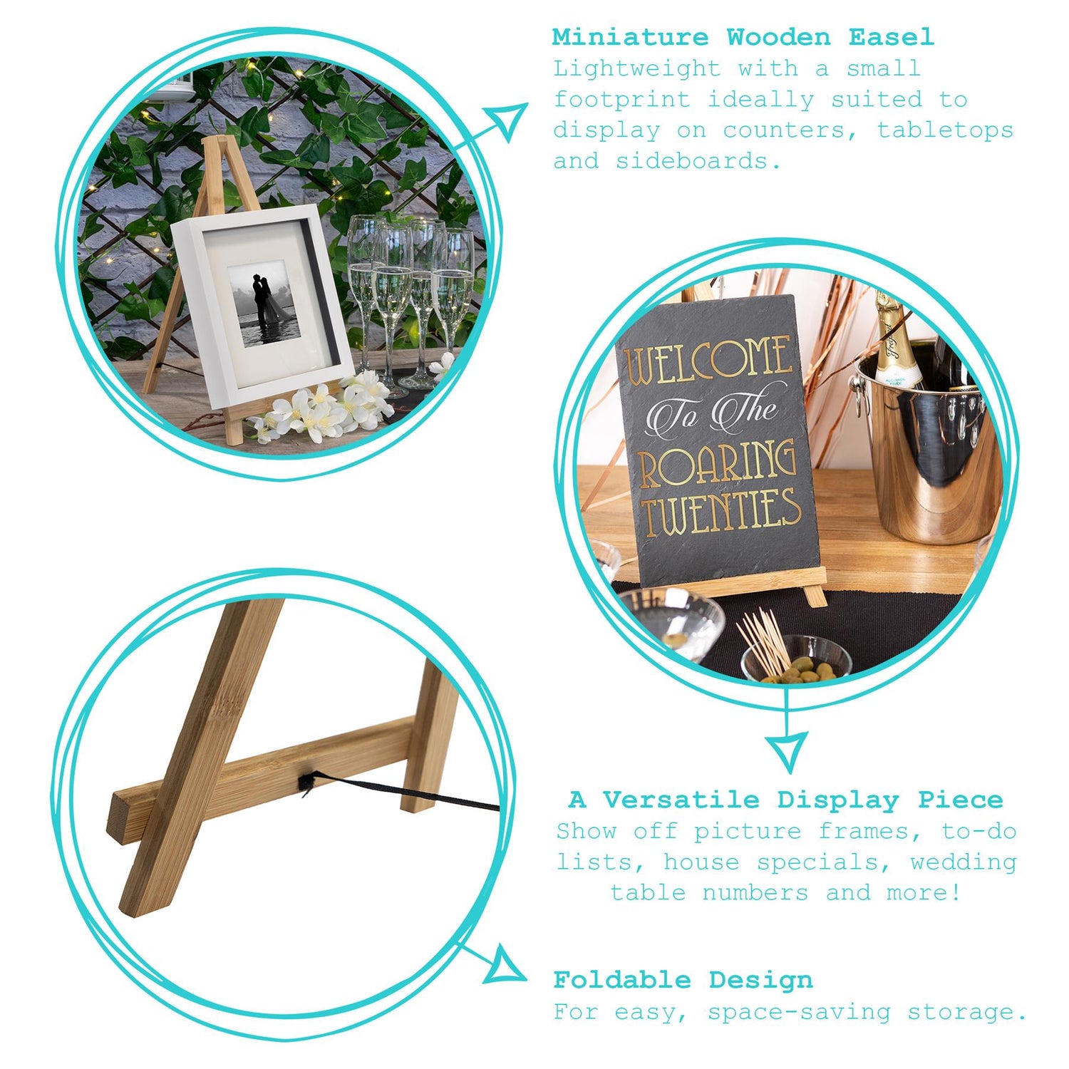 Mini Wooden Display Easel