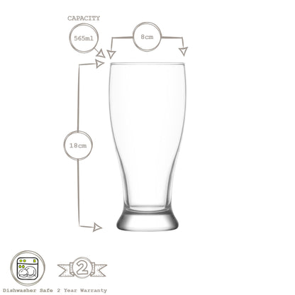 Brotto Classic Beer Glass - 565ml