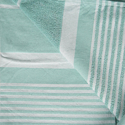 Deluxe Turkish Beach Towel - Aqua