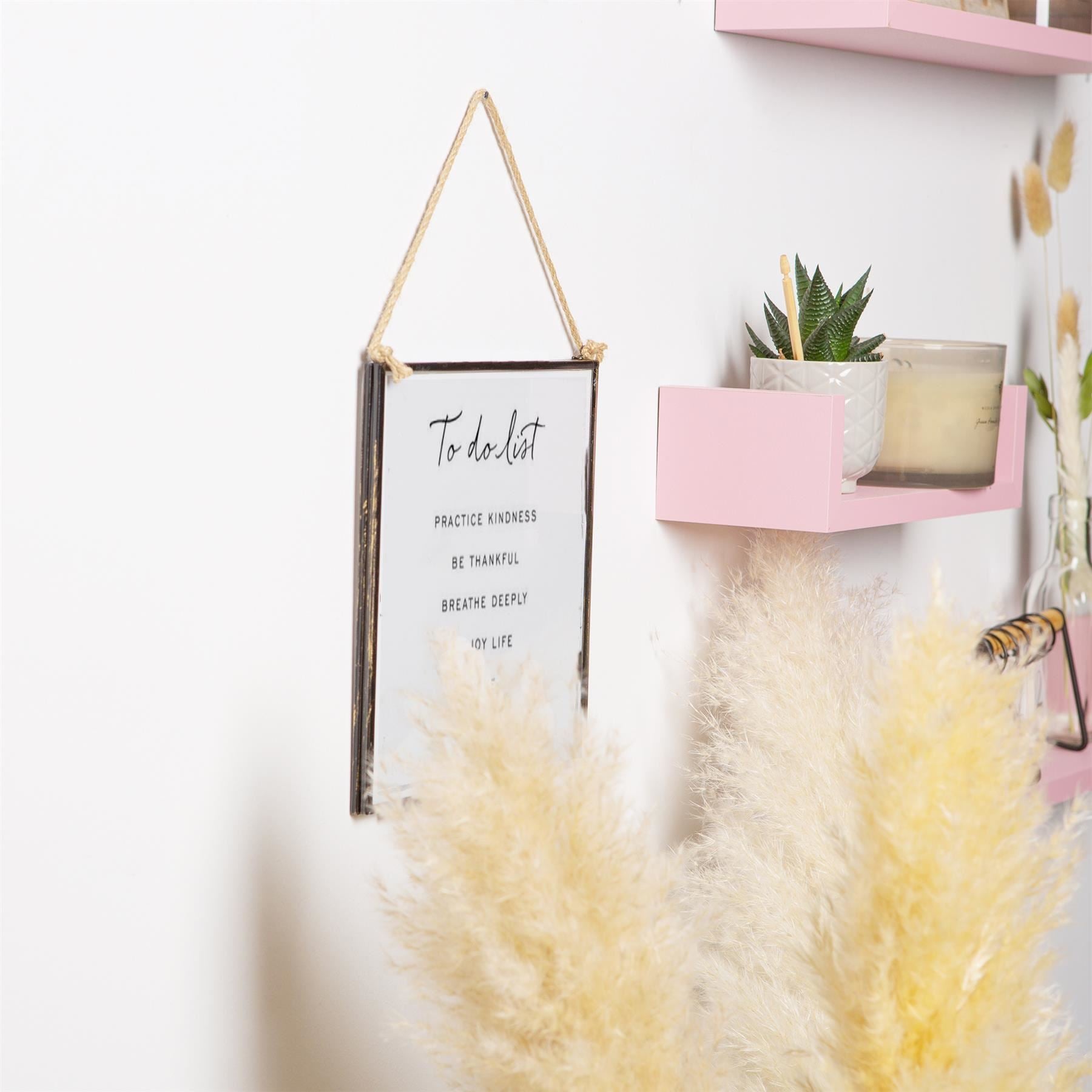 8&quot; x 8&quot; Glass Hanging Photo Frame