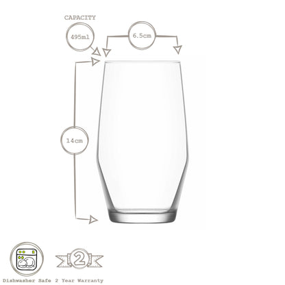 Ella Highball Cocktail Glass - 495ml