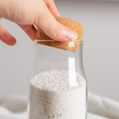 Glass Storage Bottle with Cork Lid - 375ml