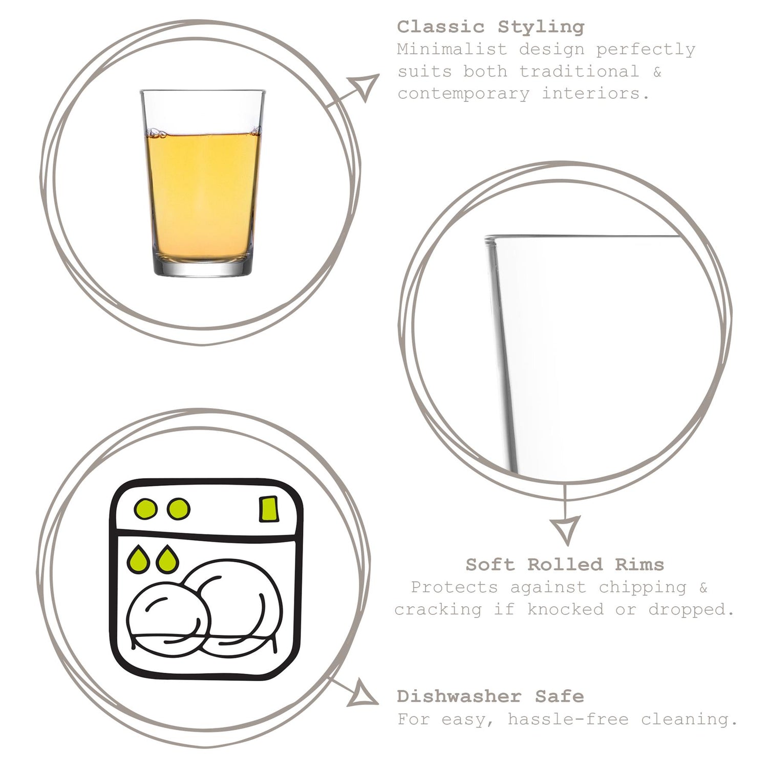 Lara Water Glass - 205ml