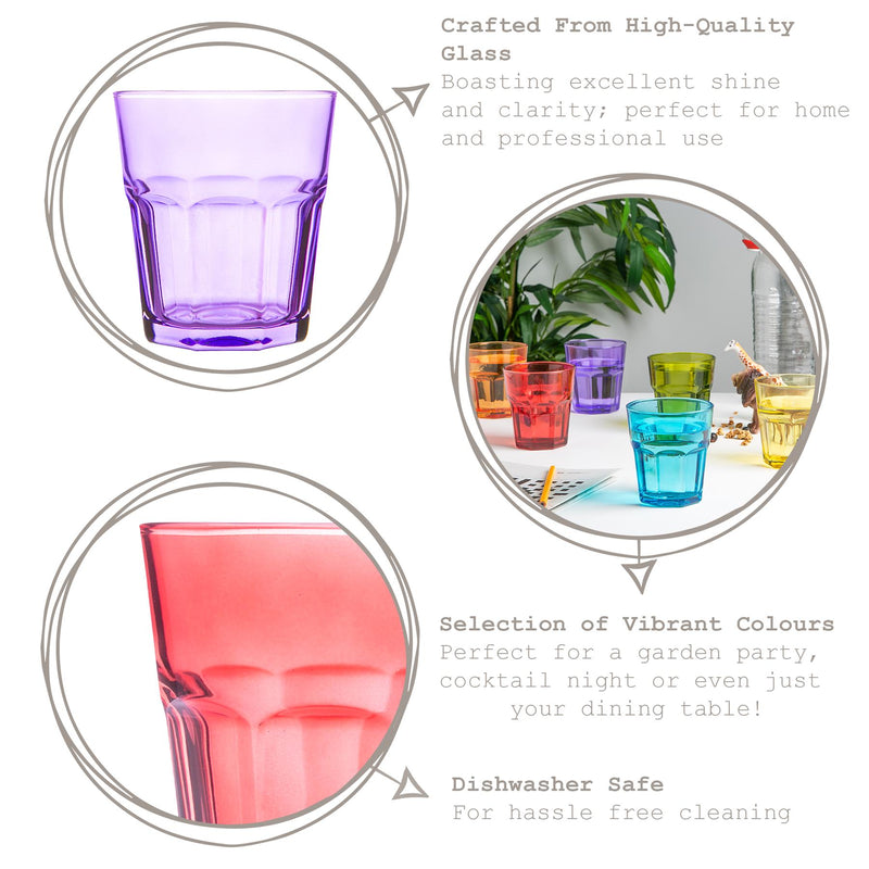 Rink Drink Coloured Water Glass - 305ml
