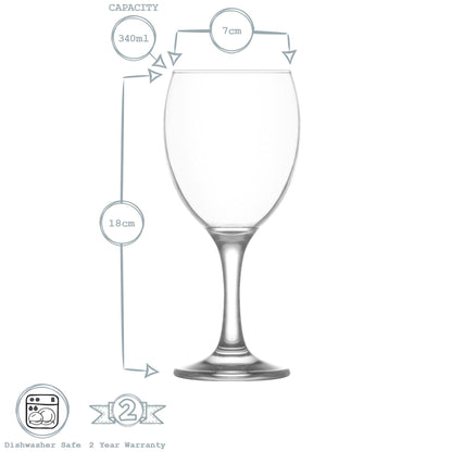 Empire Red Wine Glass - 340ml