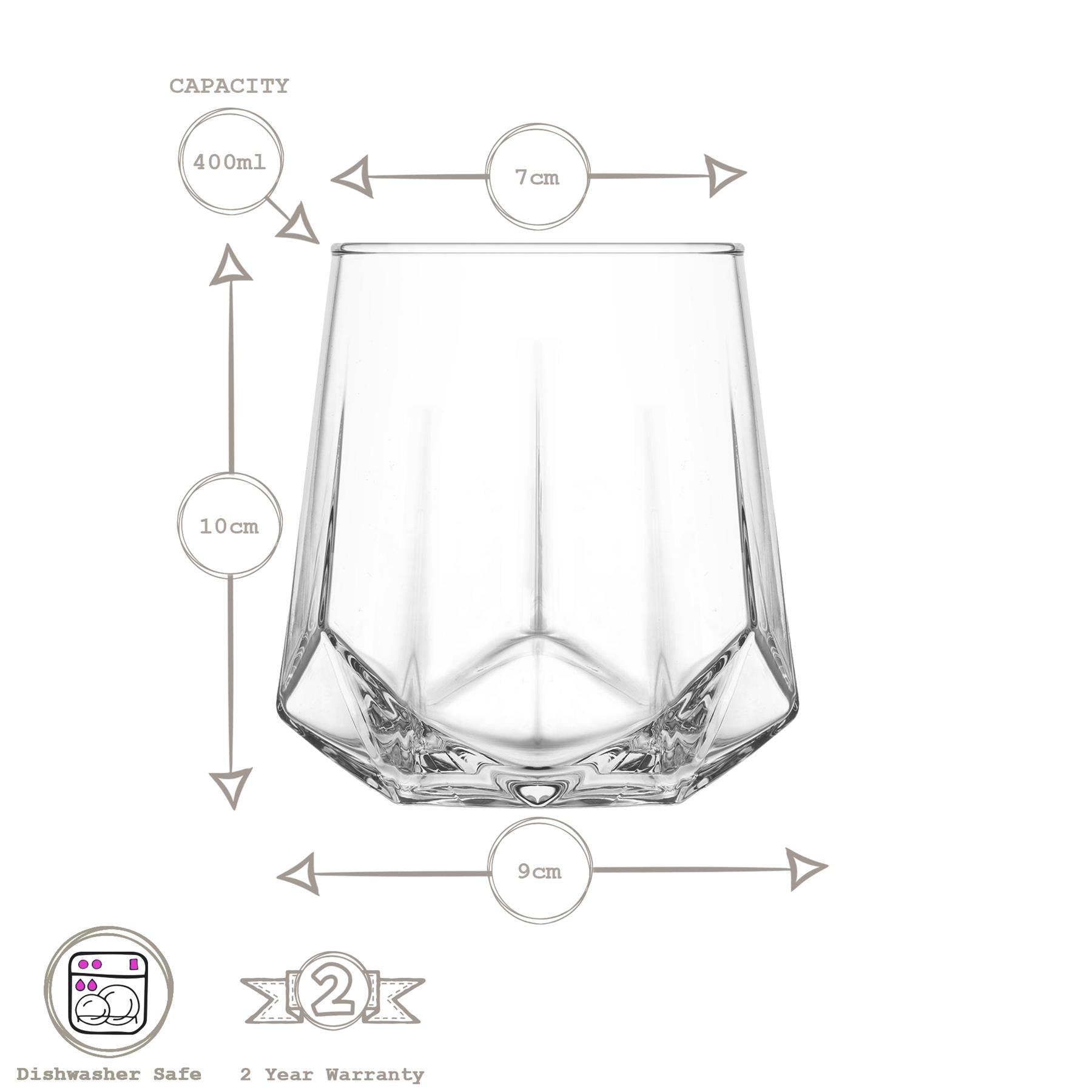 400ml Valeria Whiskey Glass