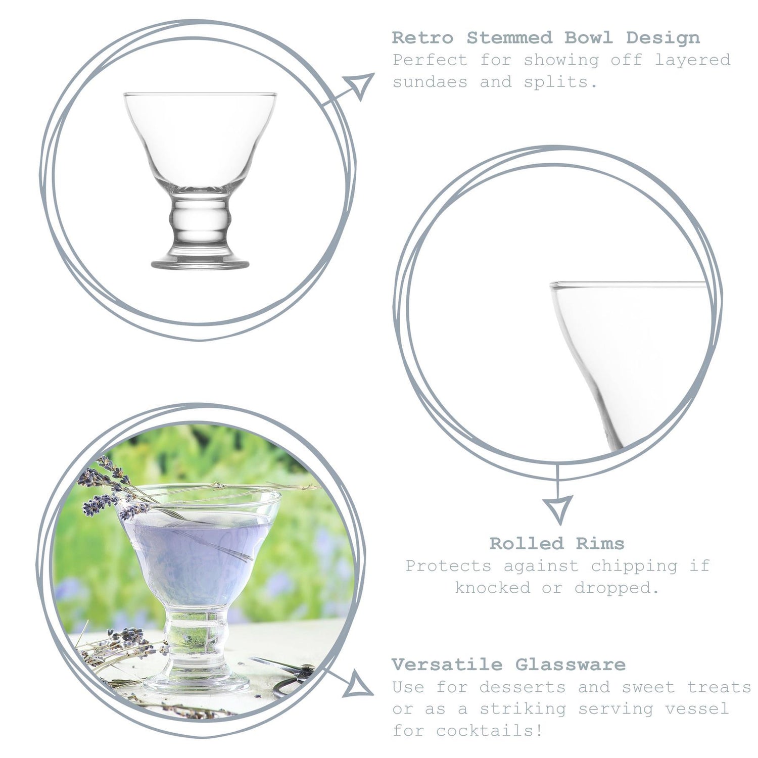 Orion Ice Cream Glass - 255ml