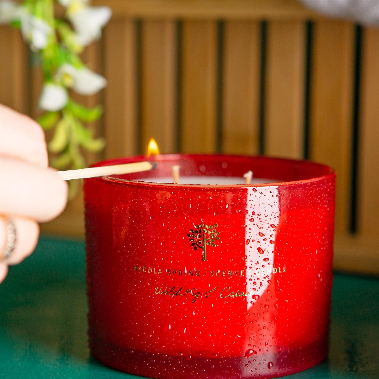 350g Double Wick Wild Fig &amp; Cassis Soy Scented Wax Candle