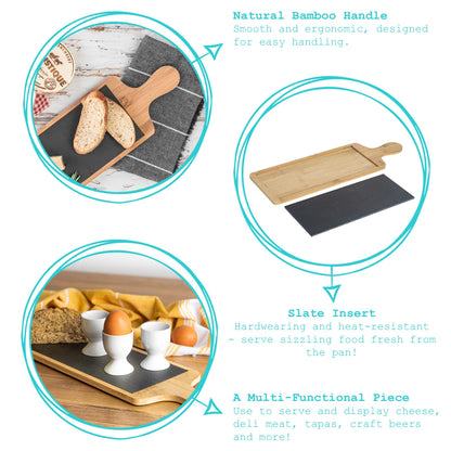 Bamboo Slate Serving Board