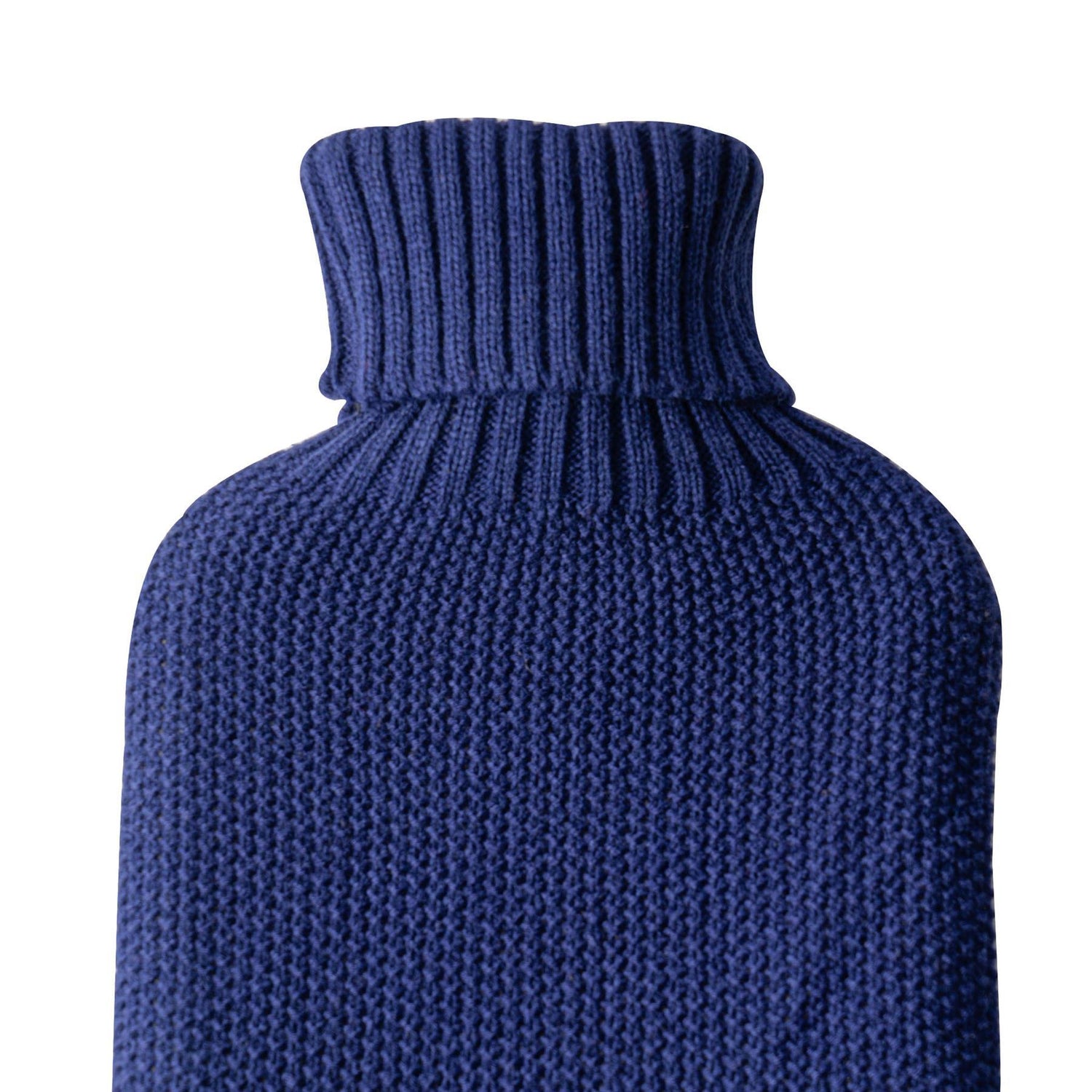 Hot Water Bottle Cover - Knitted - Midnight Blue