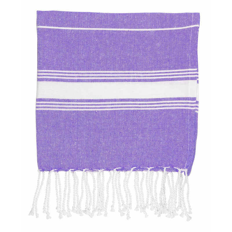 Nicola Spring Small Turkish Beach Towel - Purple