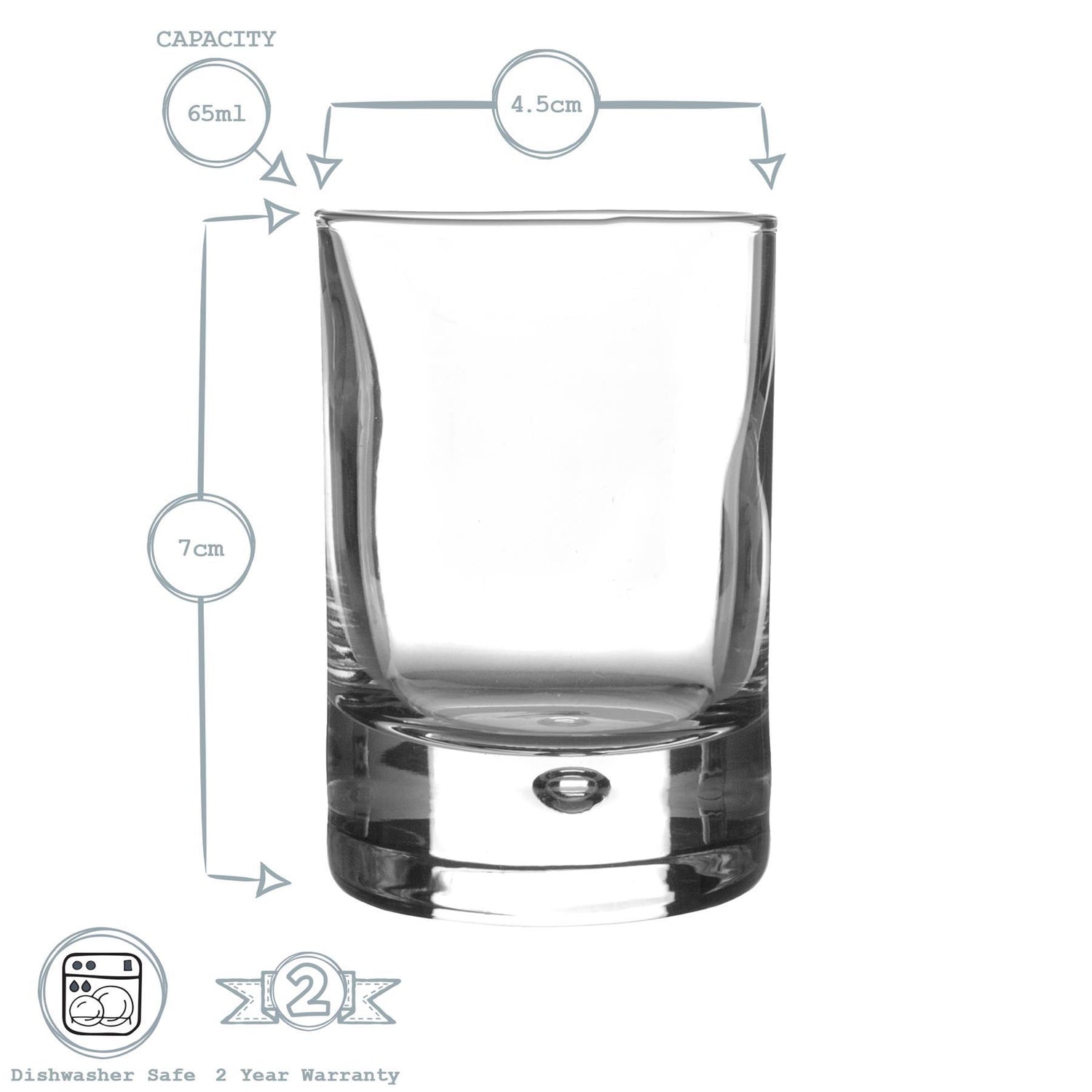 Barglass Shot Glass - 65ml