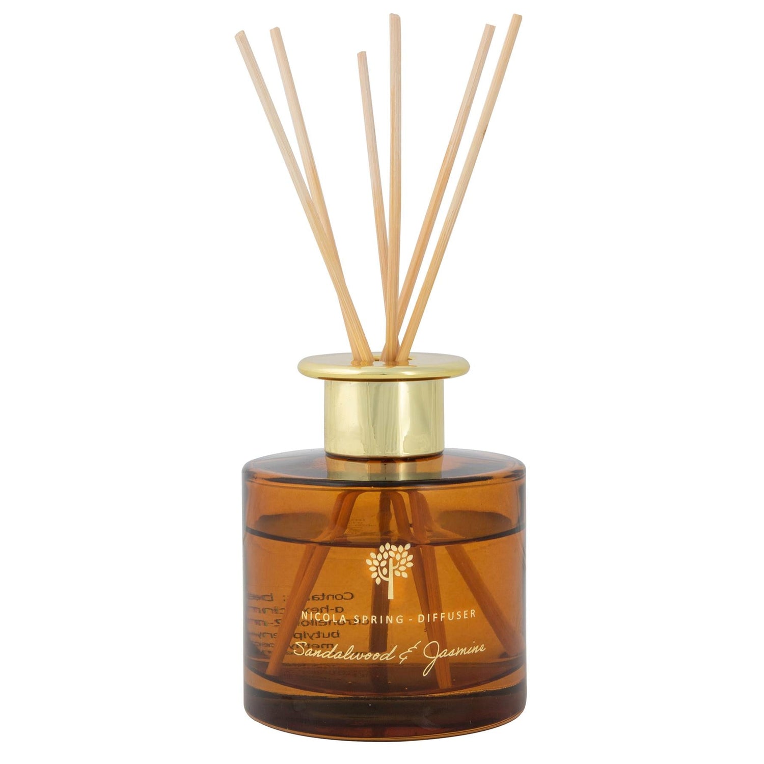 200ml Sandalwood &amp; Jasmine Glass Reed Diffuser