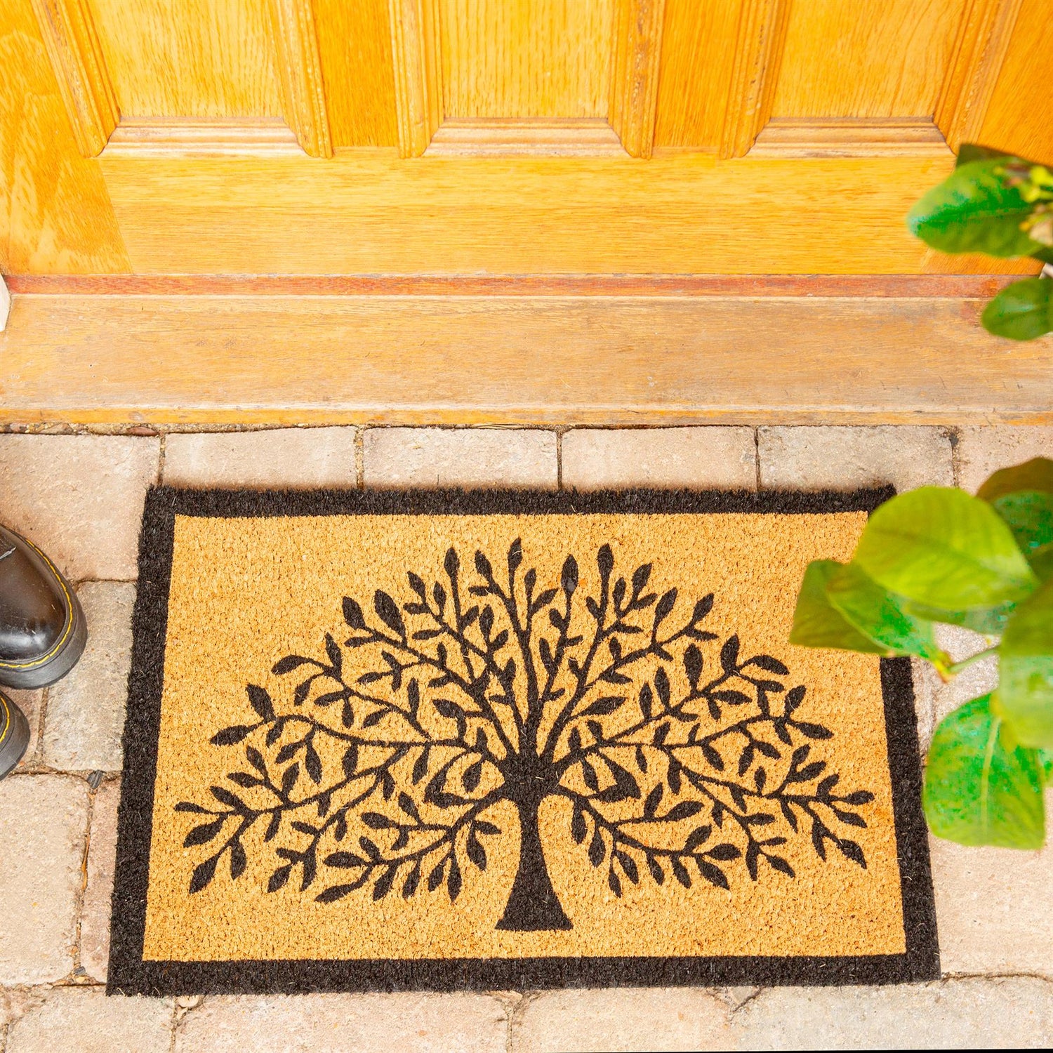 Coir Door Mat - 60 x 40cm - Tree of Life