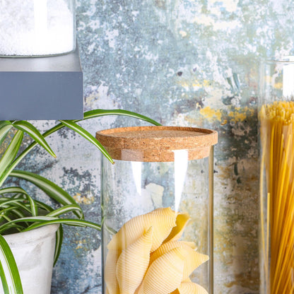 Glass Storage Jar with Cork Lid - 1.5 Litre