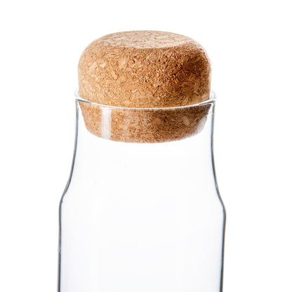 Glass Storage Bottle with Cork Lid - 375ml