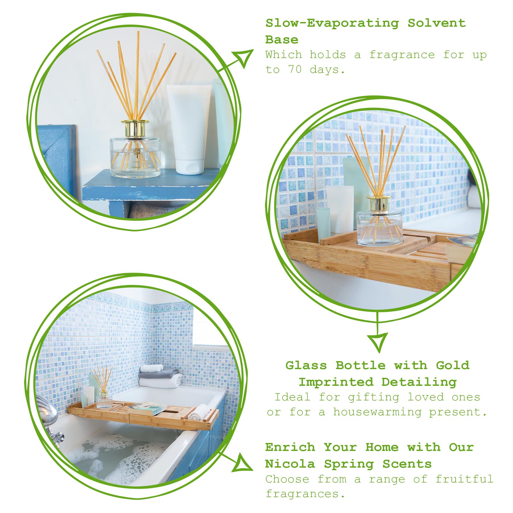 Lemongrass 200ml Glass Reed Diffuser