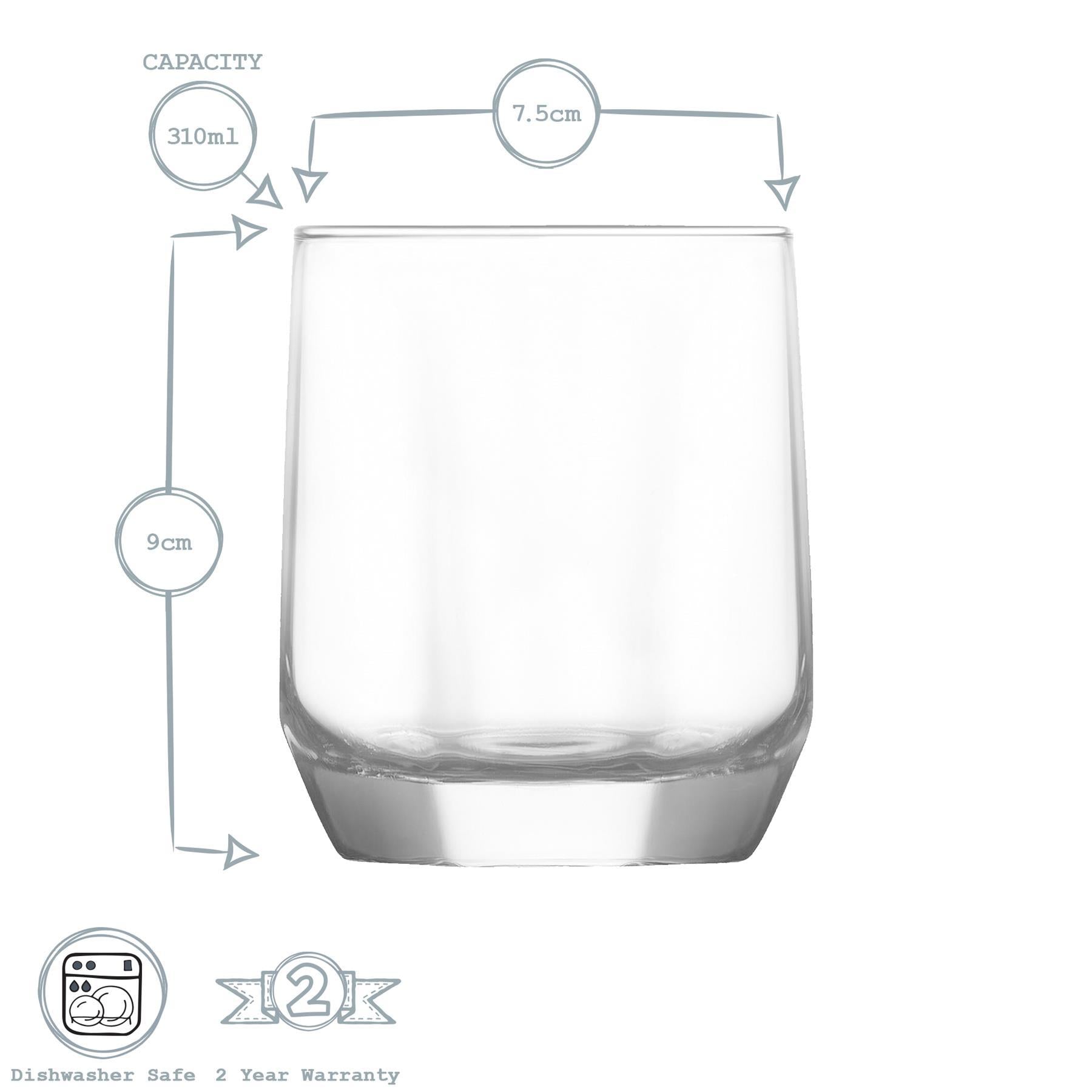 Diamond Drinking Glass - 310ml