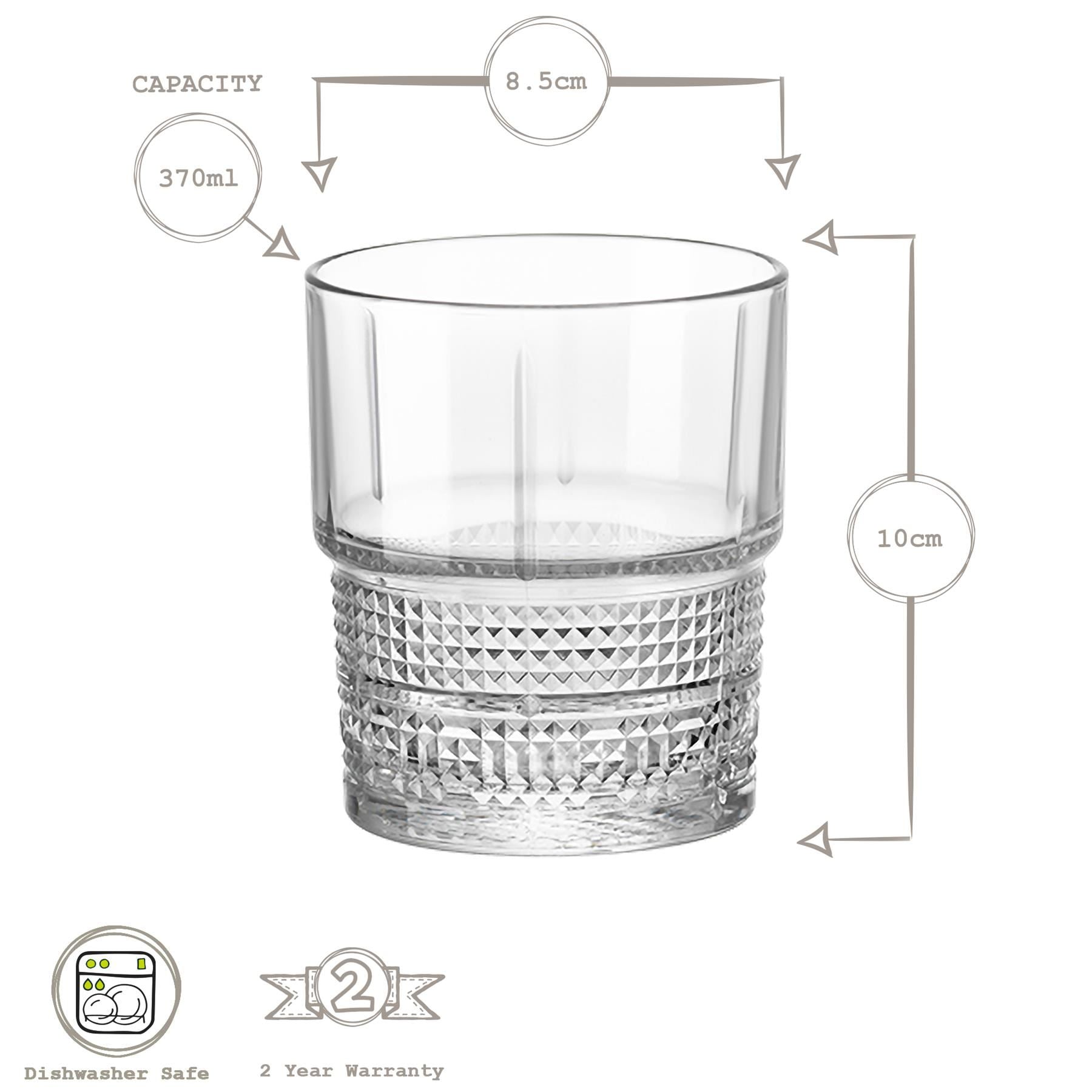 370ml Bartender Novecento Whisky Glass