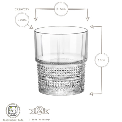 370ml Bartender Novecento Whisky Glass