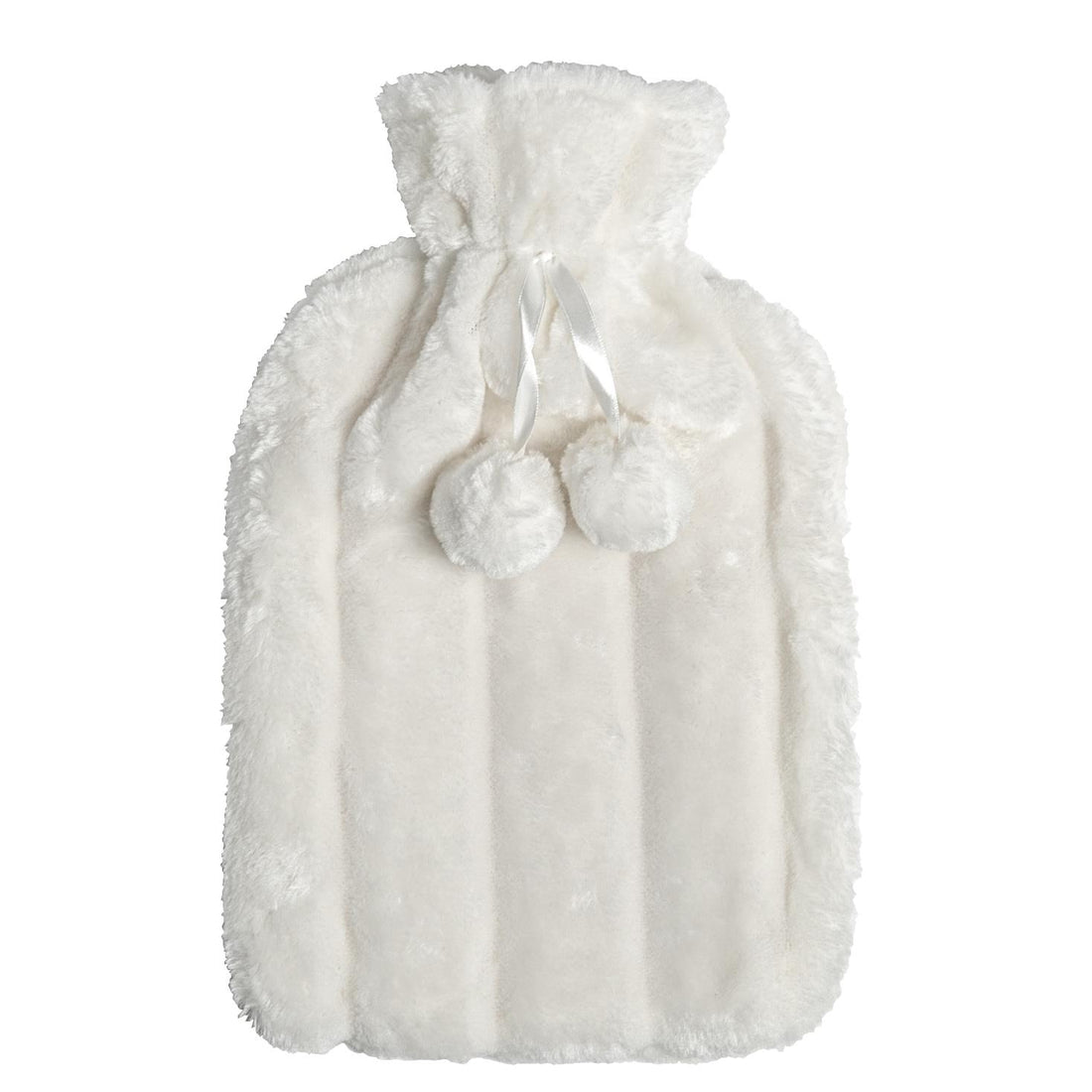 Nicola Spring Plush Hot Water Bottle Cover - 20cm - Cream