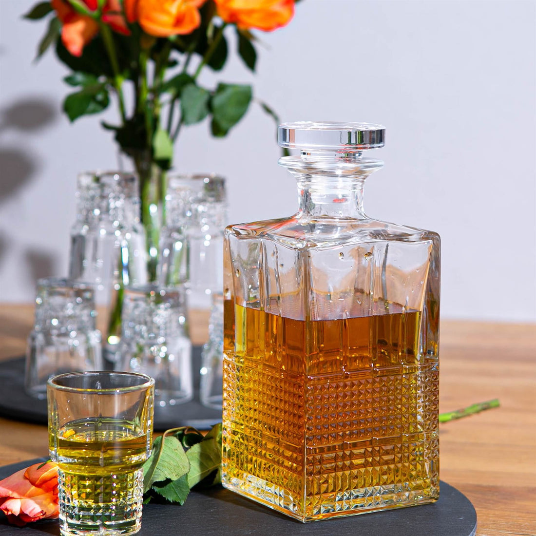 780ml Bartender Novecento Glass Whisky Decanter