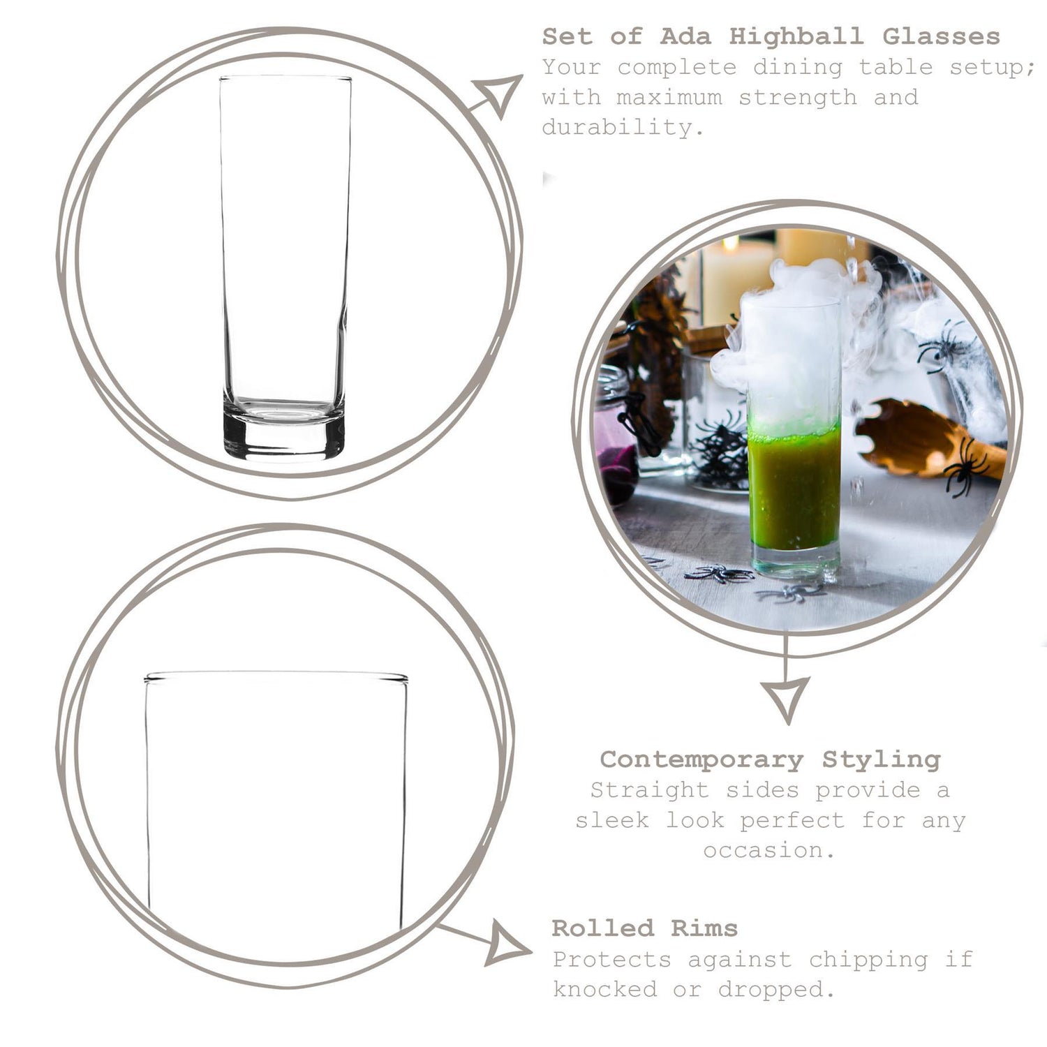 Ada Highball Glass - 315ml
