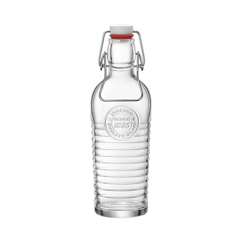 Bormioli Rocco Officina 1825 Swing Top Water Bottle - 750ml - Clear