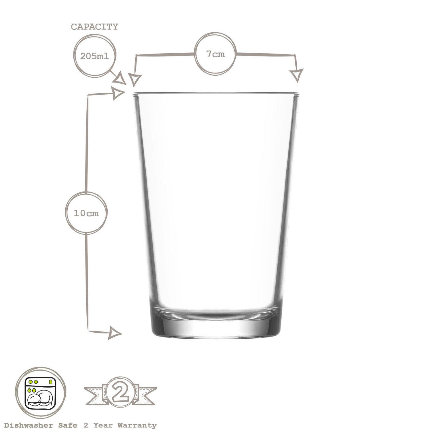 Lara Water Glass - 205ml