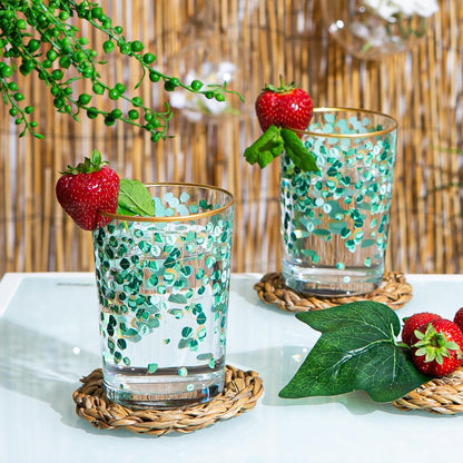 Bodega Decorated Highball Glass - 520ml - Green