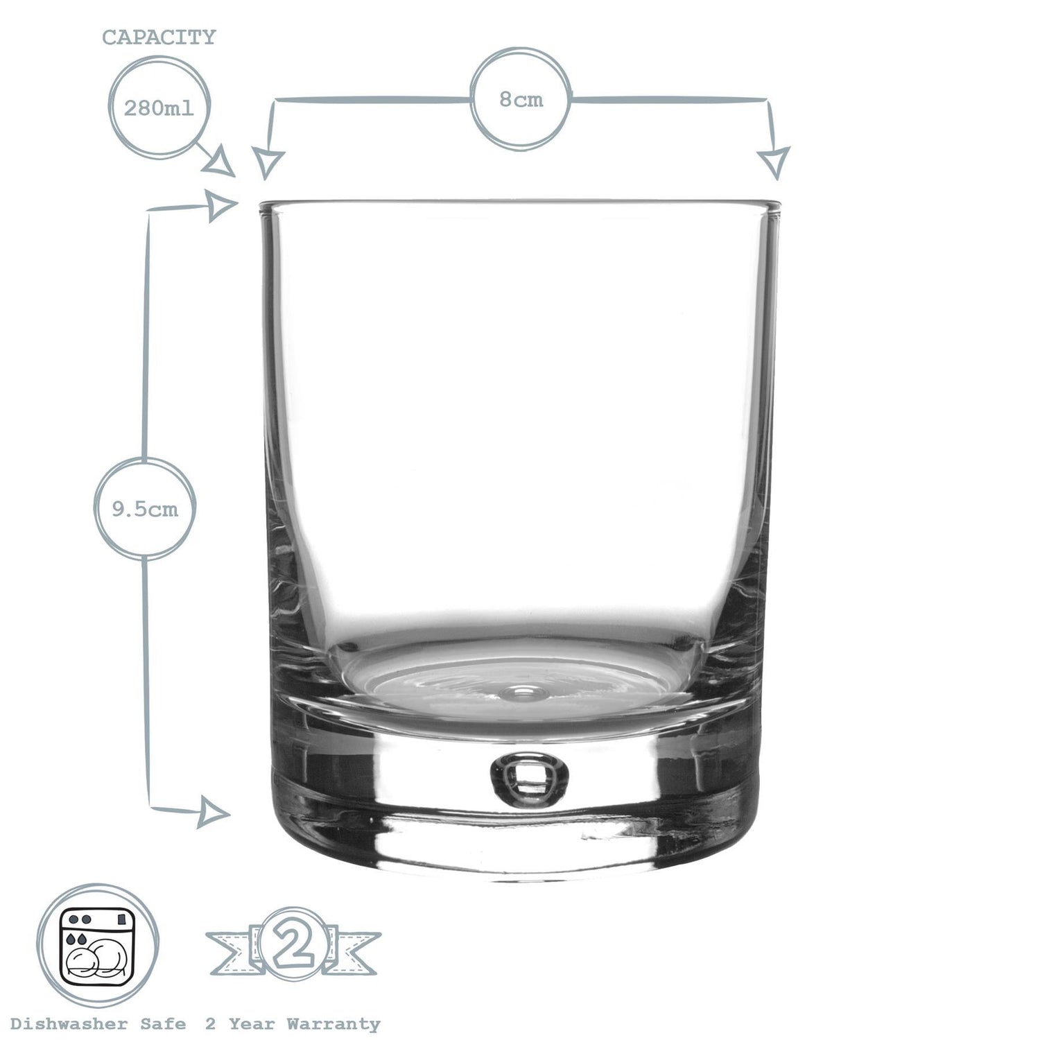 Barglass Whisky Glass - 280ml