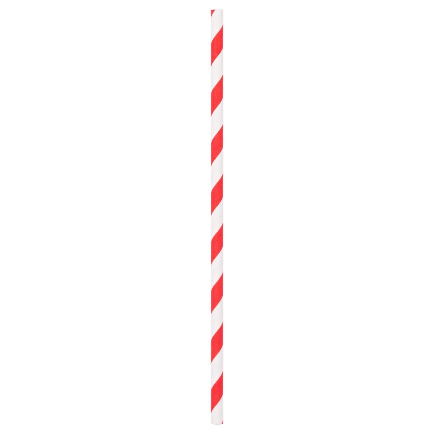 Red 19.5cm Paper Straws - Pack of 40