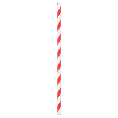 Red 19.5cm Paper Straws - Pack of 40