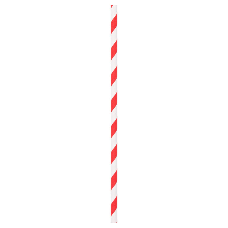 Red 19.5cm Paper Straws - Pack of 40 - By Ashley