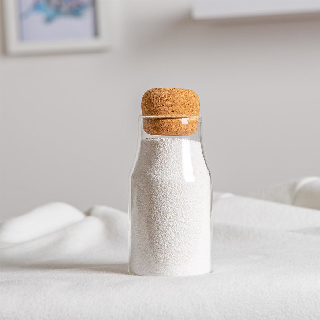 Glass Storage Bottle with Cork Lid - 180ml