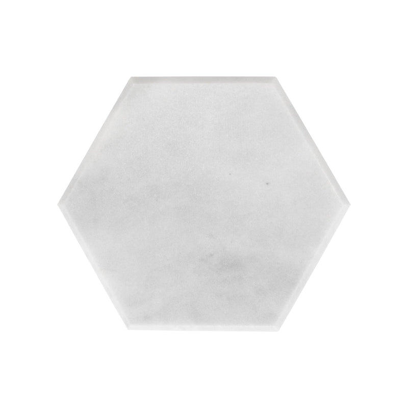 10cm Hexagonal Marble Coaster - By Argon Tableware