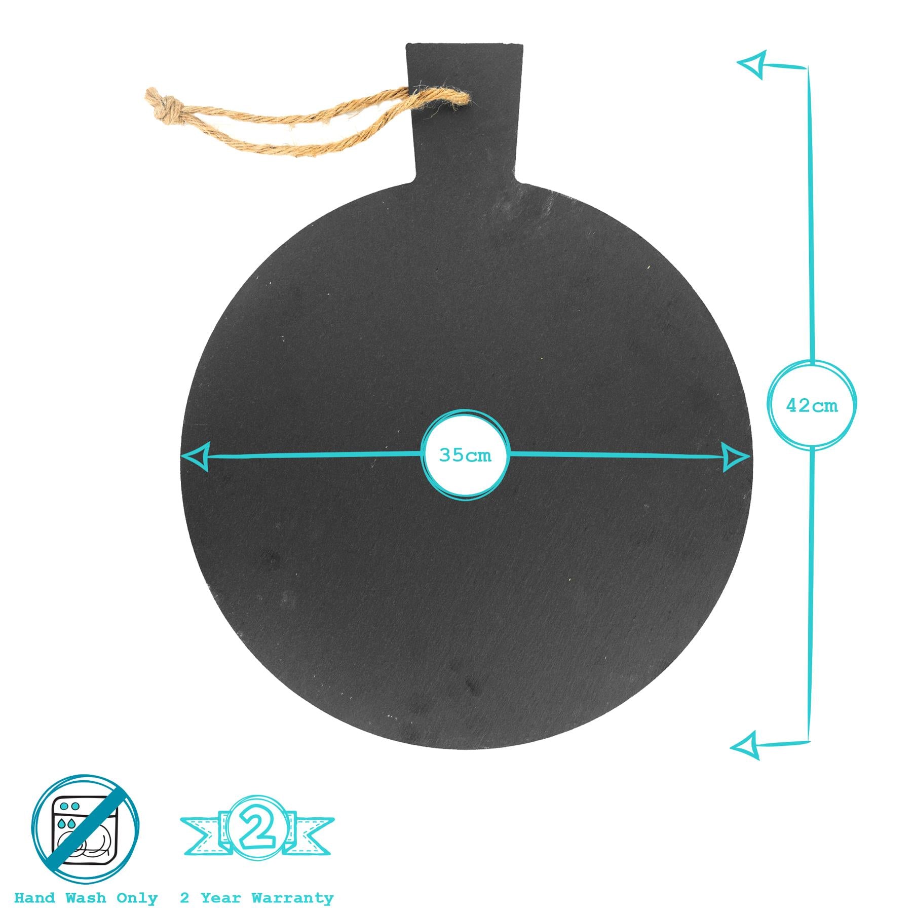 Round Slate Serving Board