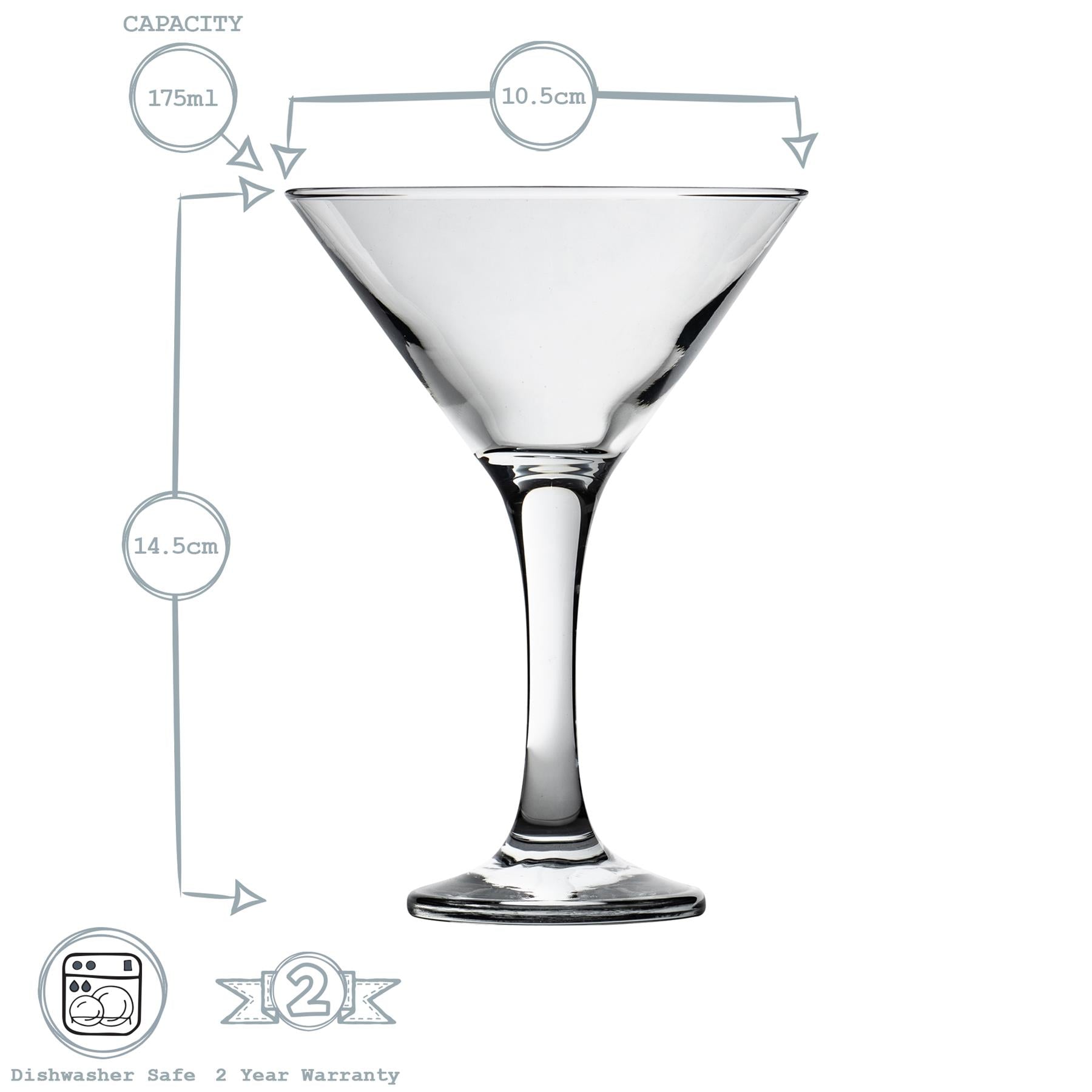 175ml Misket Martini Glass