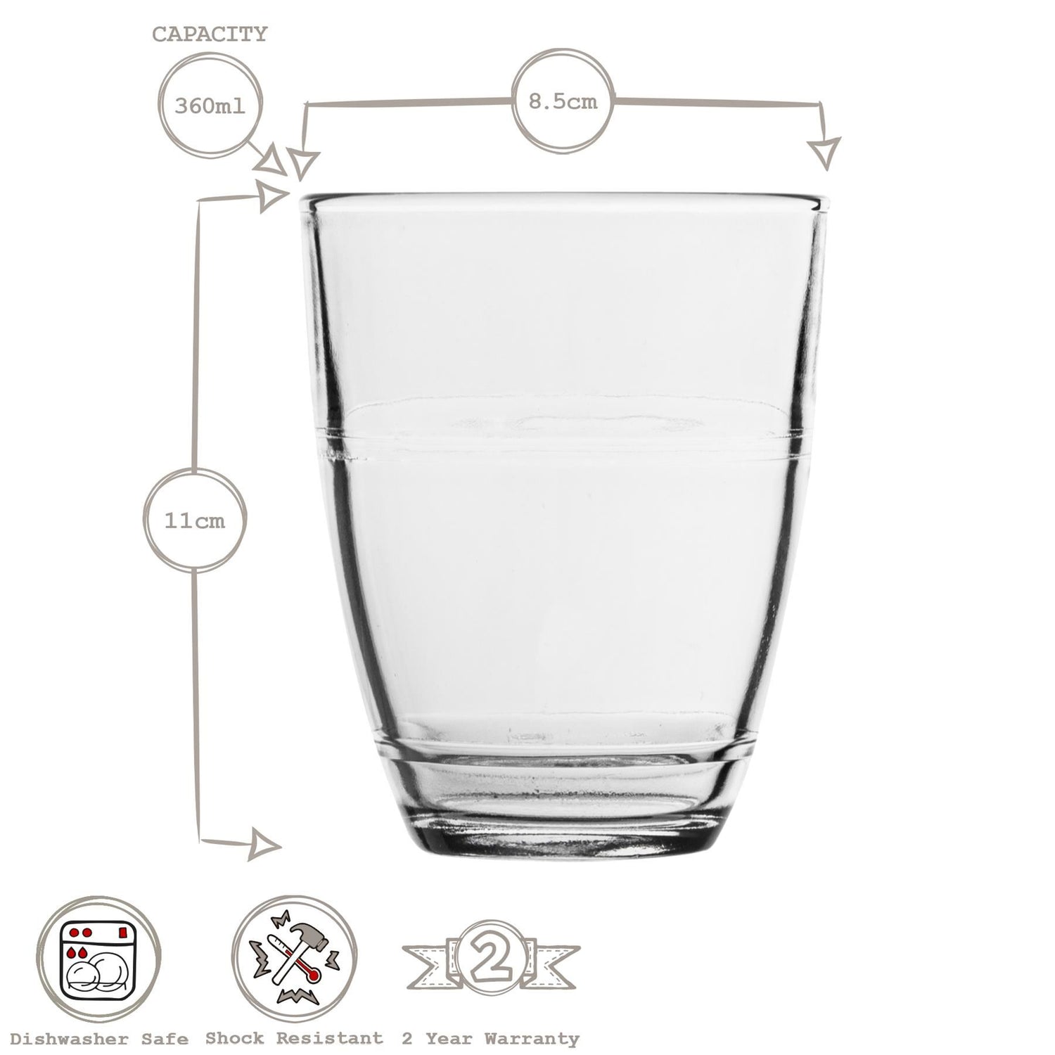 360ml Gigogne Highball Glass