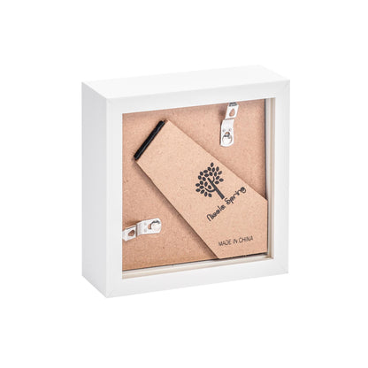 4&quot; x 4&quot; 3D Box Photo Frame - White - by Nicola Spring