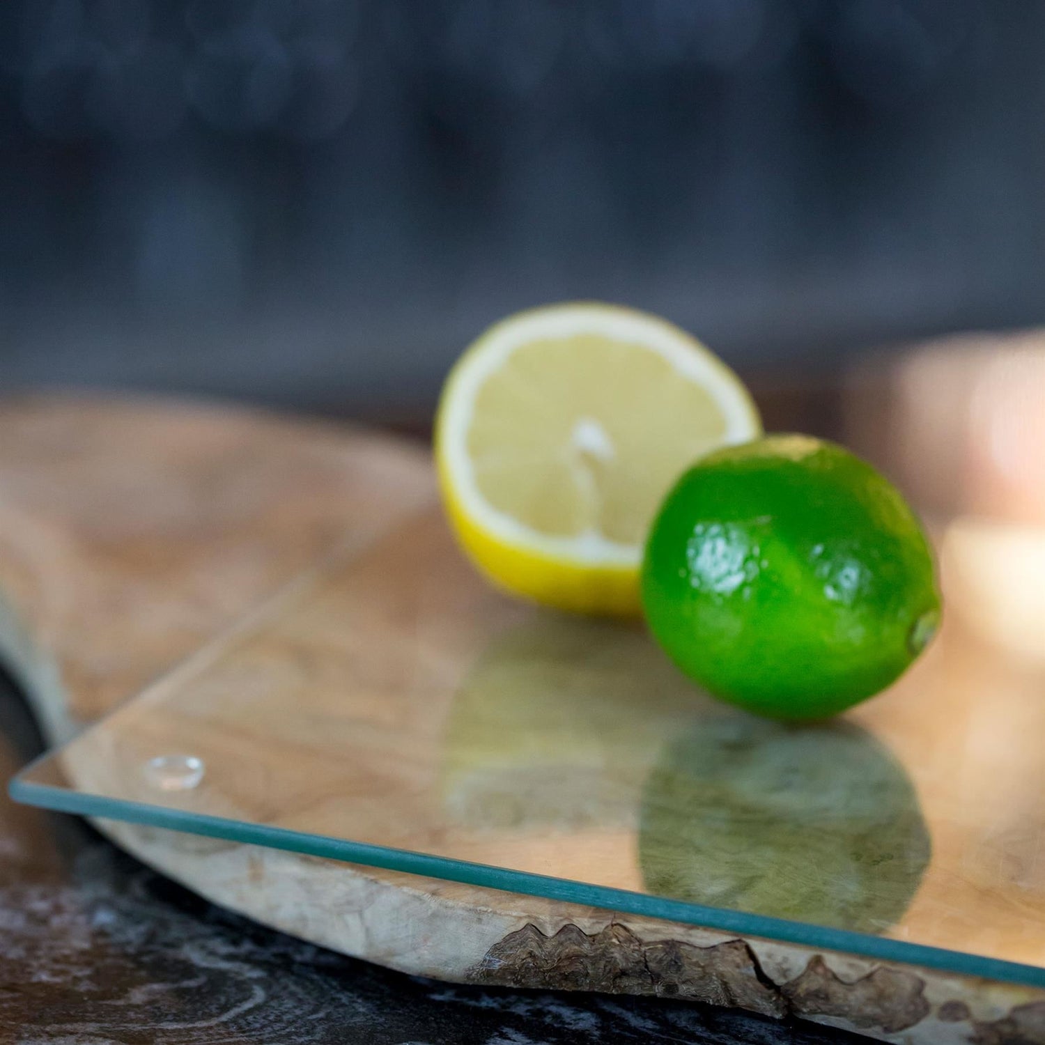 Clear 40cm x 30cm Glass Chopping Board