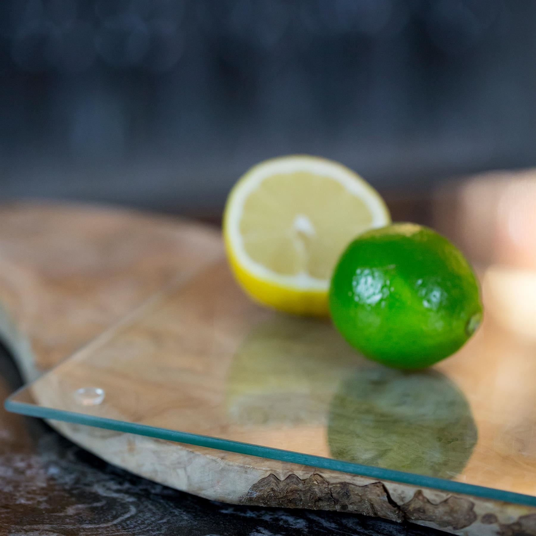 Clear 40cm x 30cm Glass Chopping Board
