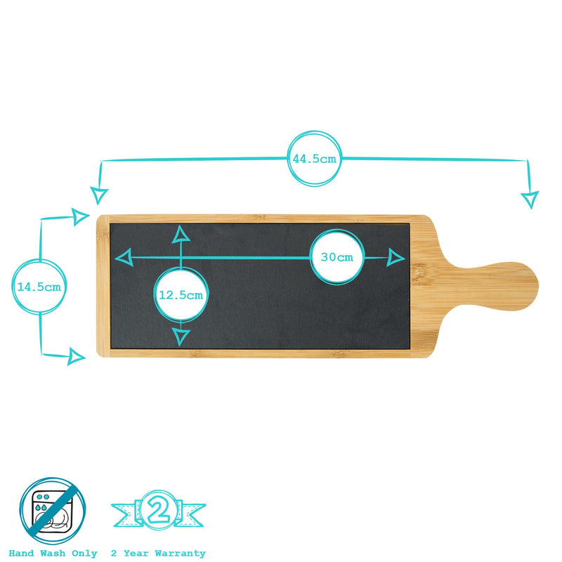 Bamboo Slate Serving Board - By Argon Tableware