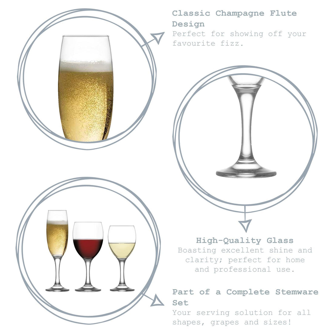 Empire Champagne Flute - 220ml