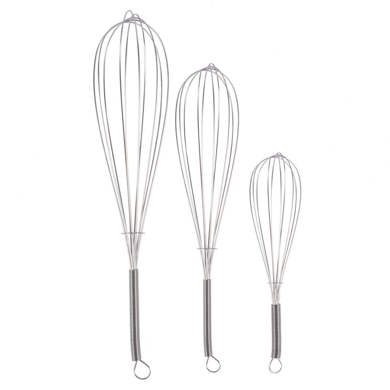 3pc 3 Sizes Steel Balloon Whisk Set - By Ashley