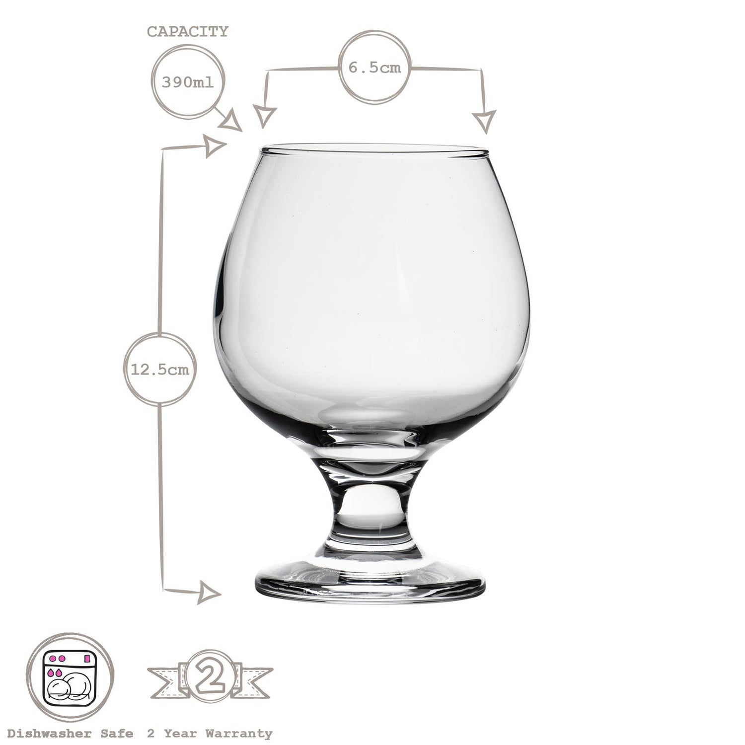 390ml Misket Brandy Snifter Glass