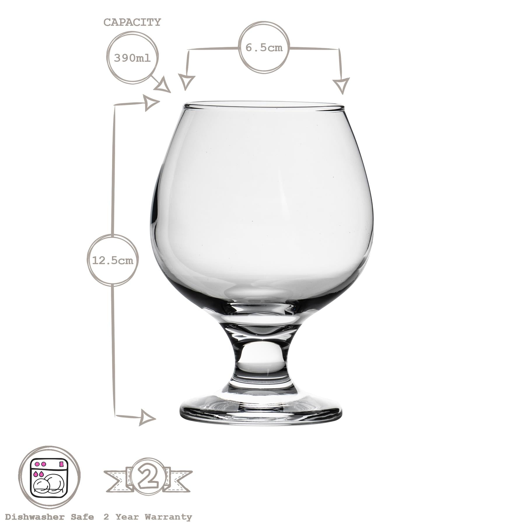 390ml Misket Brandy Snifter Glass