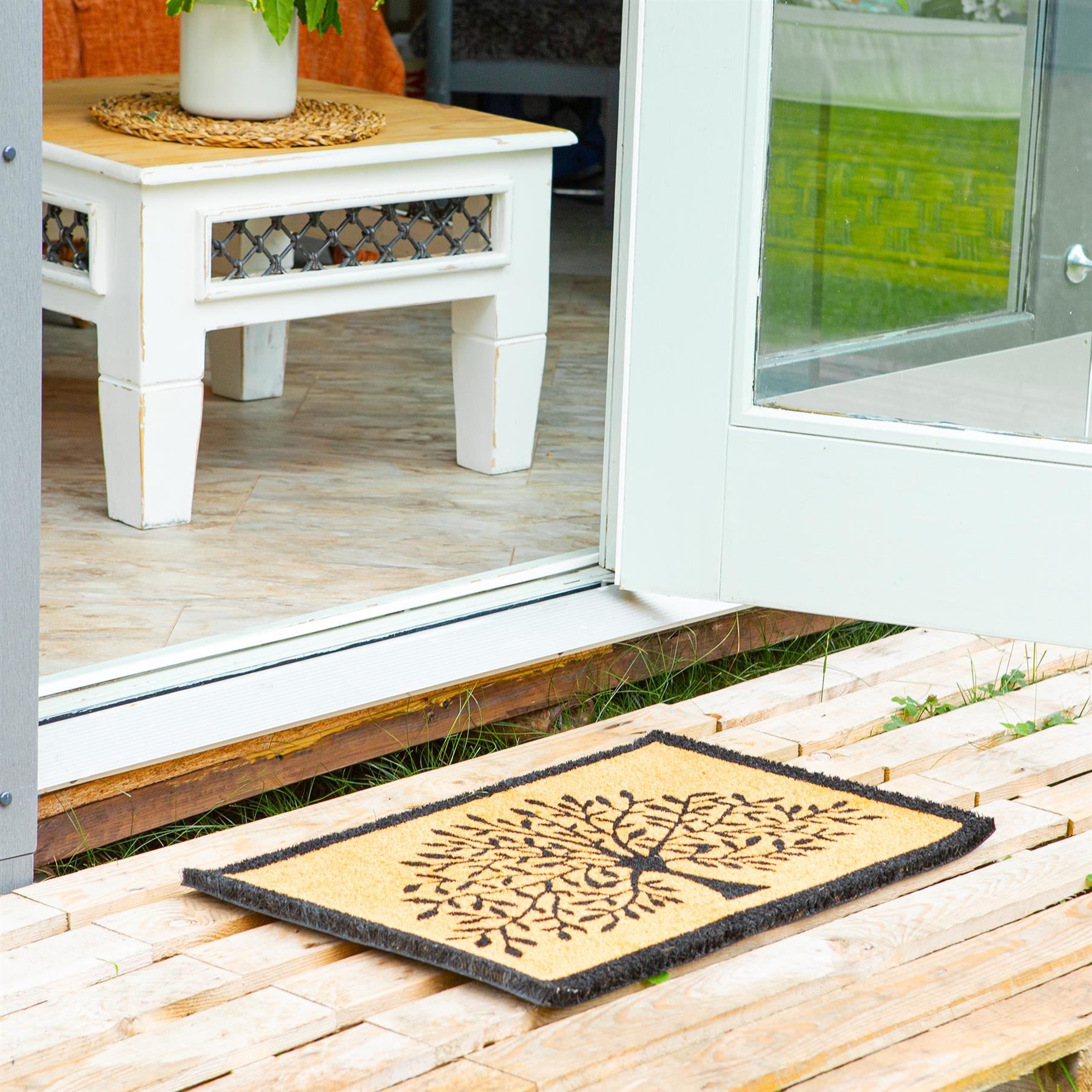 Coir Door Mat - 60 x 40cm - Tree of Life