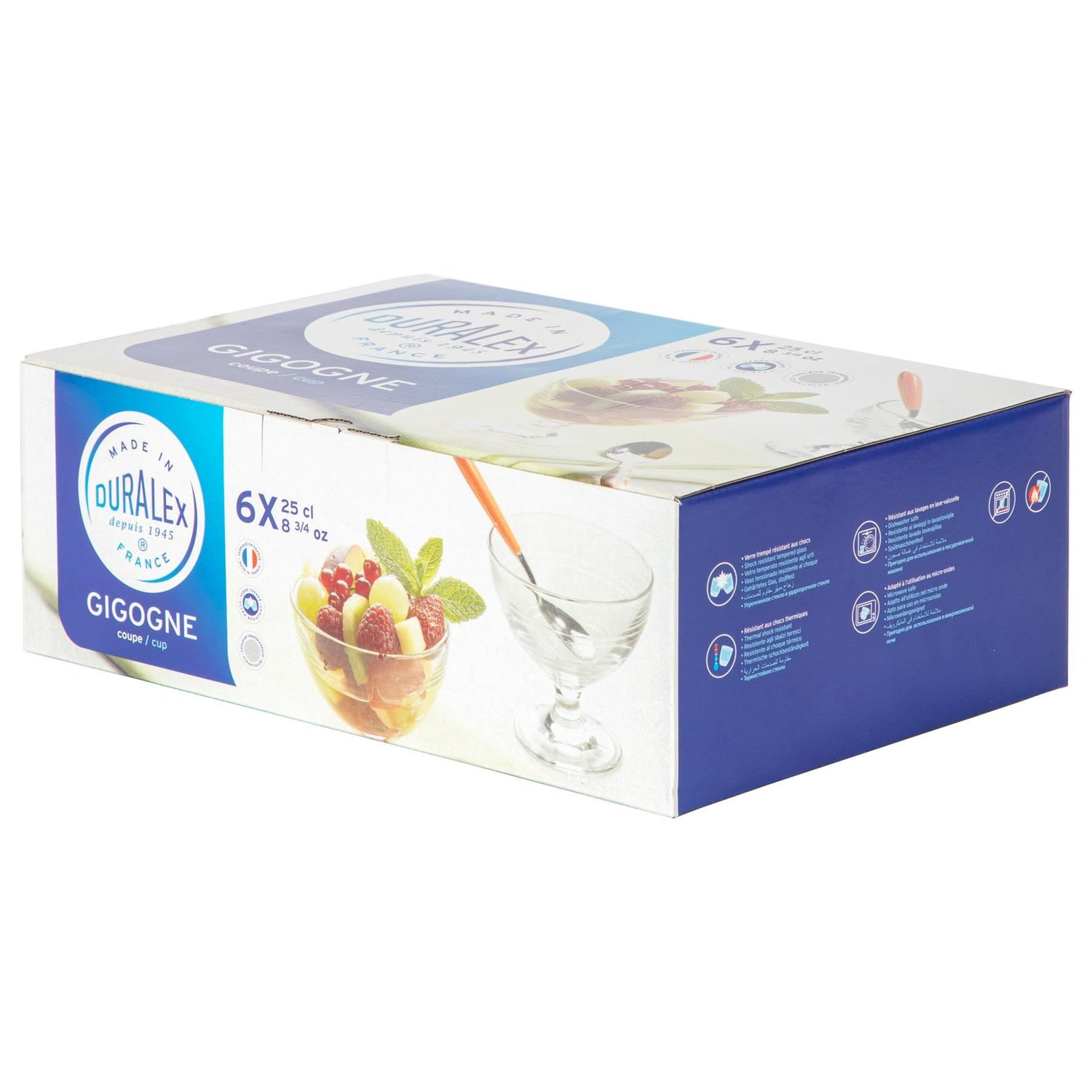 250ml Gigogne Glass Ice Cream Bowl